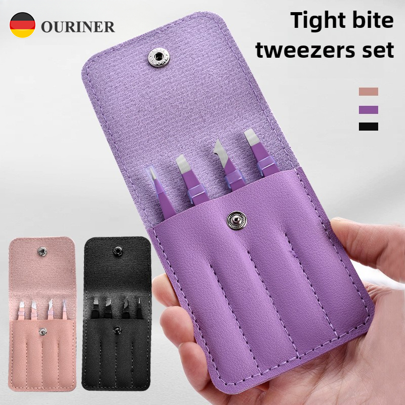 Beauty - Makeup - Eyes - Hoge precisie Wenkbrauw Pincet 4 Stuks