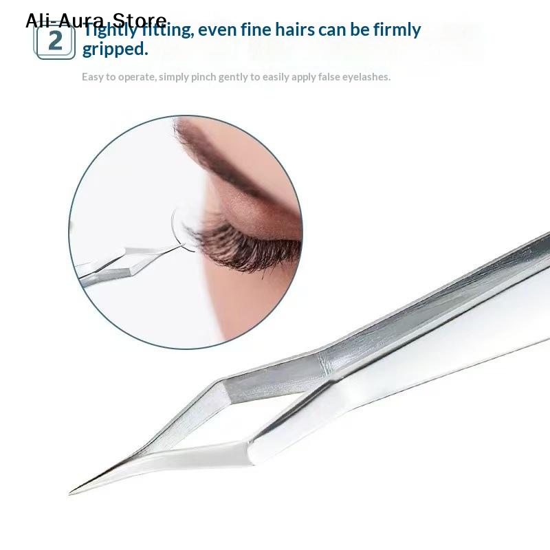 Beauty Makeup Tips - 1 stuks wimperverlenging pincet antislip roestvrij