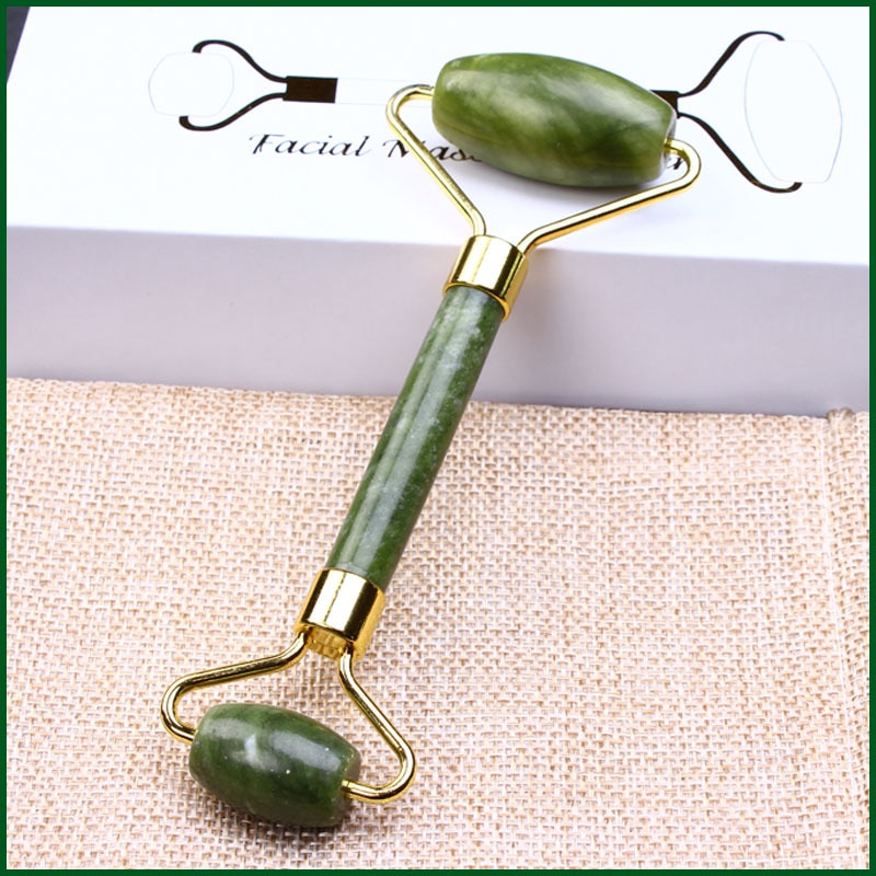 Jade Roller Gua Sha - Huidverzorging Kwarts Steen Natuurlijk Gezicht Jade