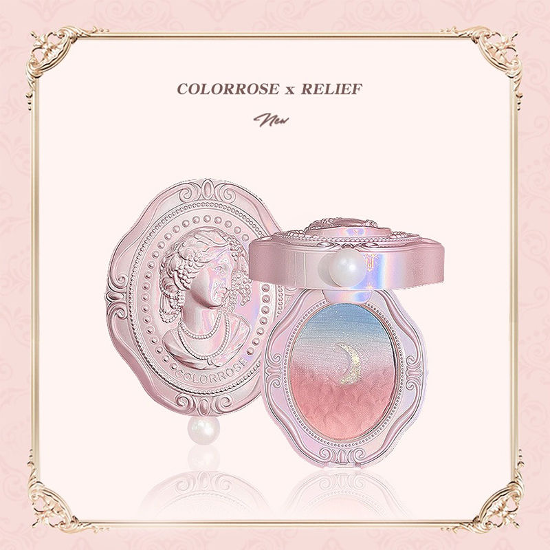 Beauty Makeup Palette - Colorrose geëmbosseerde blush, langdurige gradient kleuren