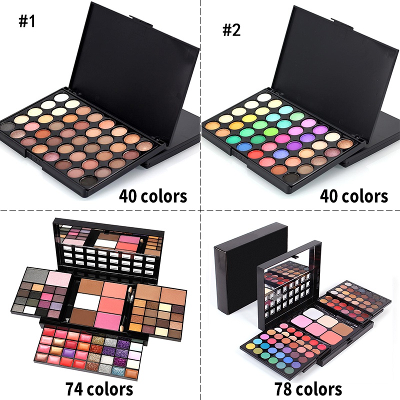 Eyeshadow Glitter Pigment - 40/74/78 Kleuren Glitter Oogschaduw Palet Matte