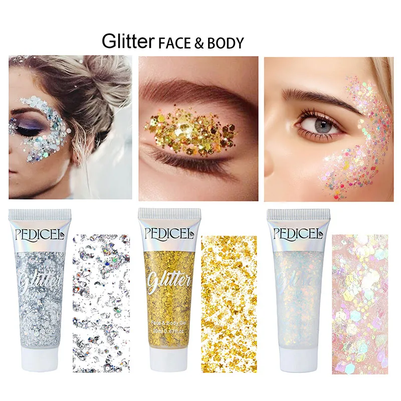 Eyeshadow Glitter Pigment - Gezichtsglitter Gel Crème Juwelen Oogschaduw Shimmer