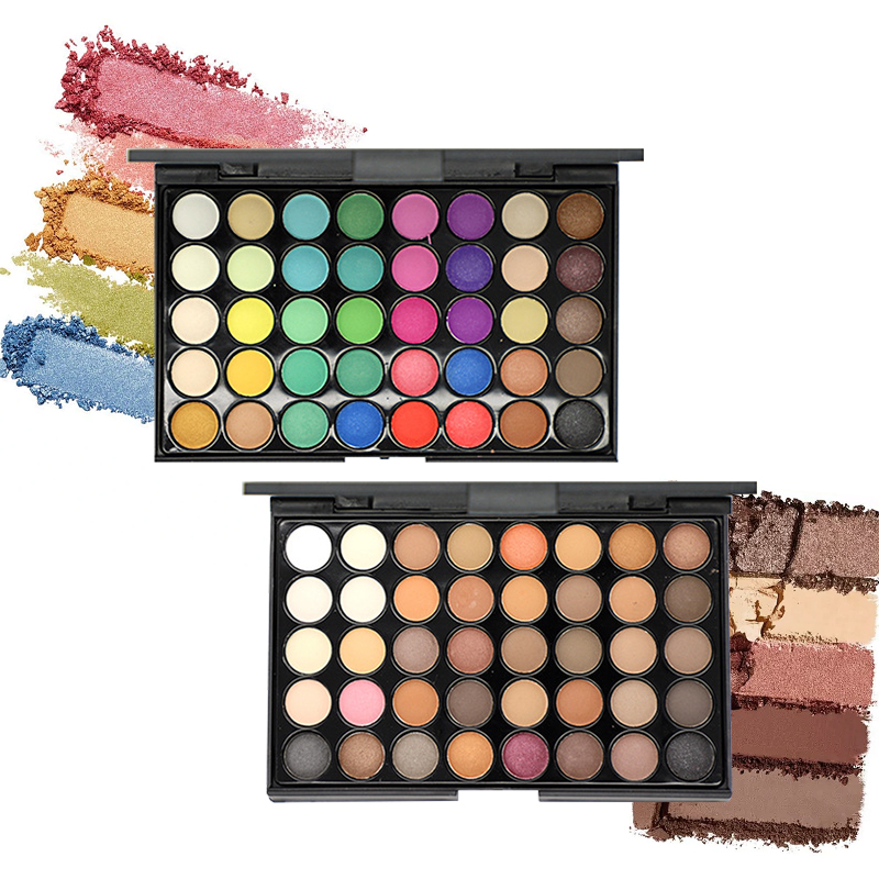 Eyeshadow Glitter Pigment - 40 Kleuren Oogschaduwpalet - Mat en