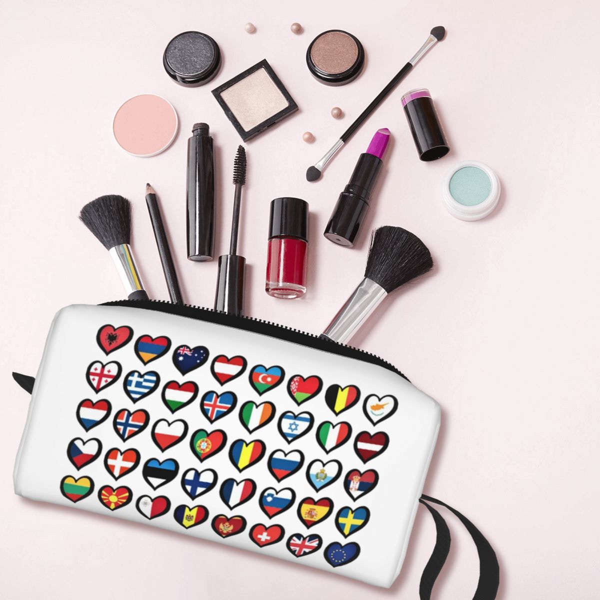 Beauty Makeup Songs - Eurovisie Songfestival Vlaggen Hartjes ESC EBU