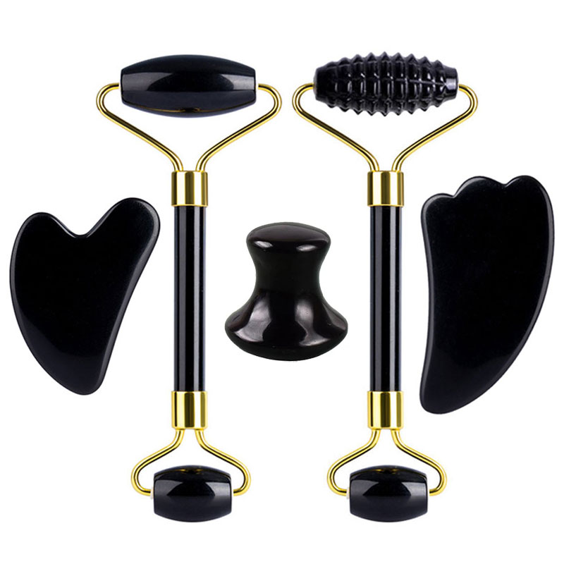 Natuurlijke Obsidiaan Gezichts - Jade Roller Gua Sha recensie en prijs