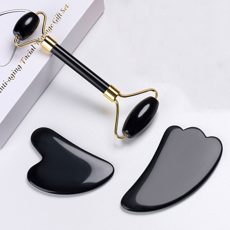 Natuurlijke Obsidiaan Gezichts - Jade Roller Gua Sha recensie en prijs