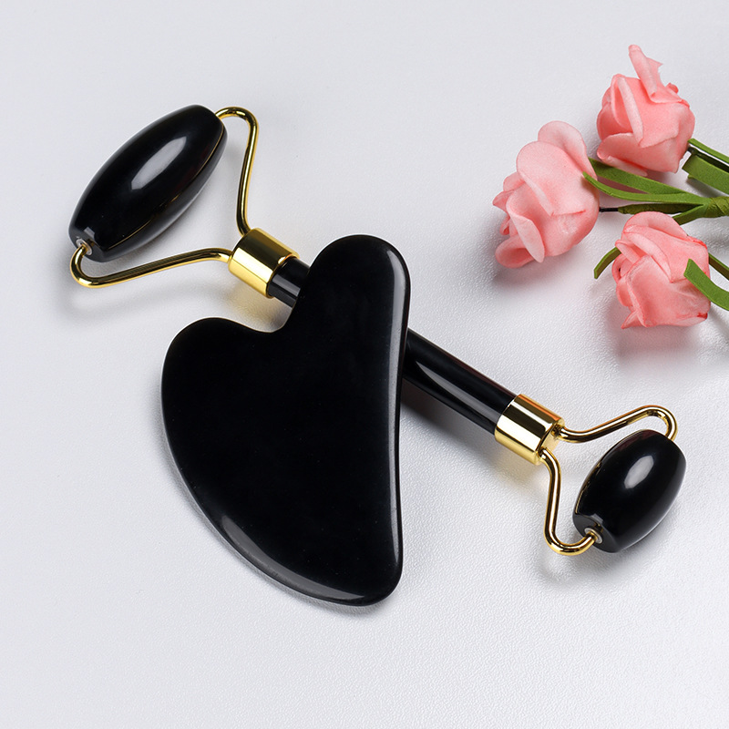 Natuurlijke Obsidiaan Gezichts - Jade Roller Gua Sha recensie en prijs
