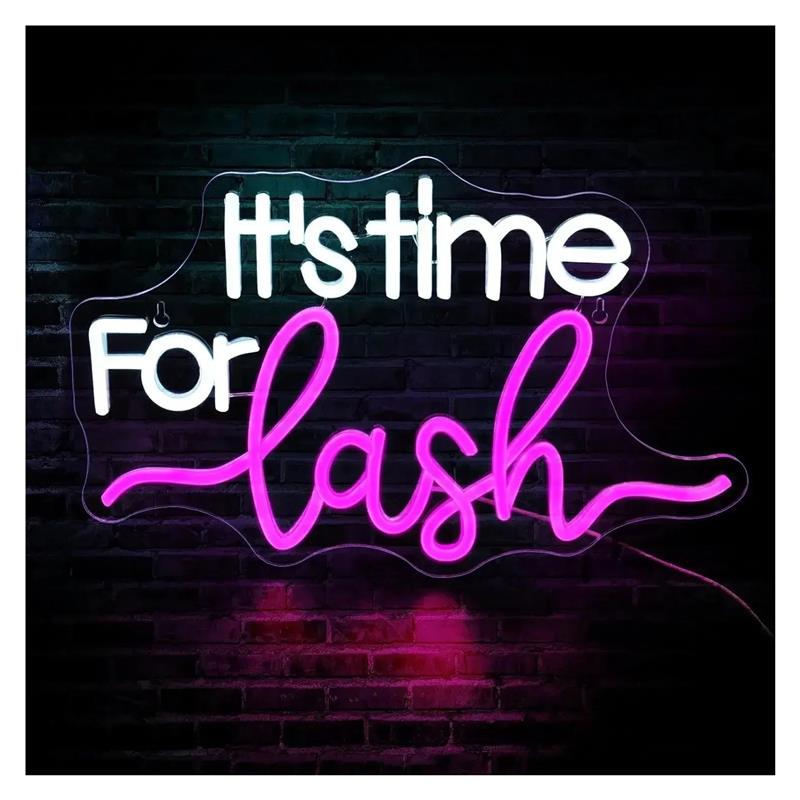 Het is tijd voor Lash neonbord - Beauty Makeup Wallpaper recensie en prijs