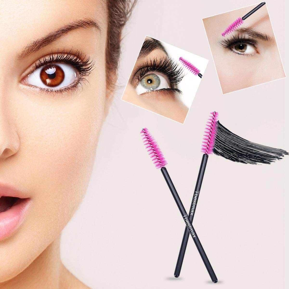 500 stks Wimperborstels Wands  - Beauty Makeup Background recensie en prijs