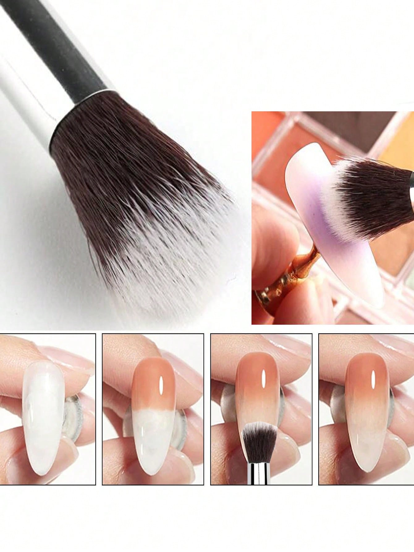 2 stuks Ombre Nail Art Brush S - Beauty Makeup Background recensie en prijs