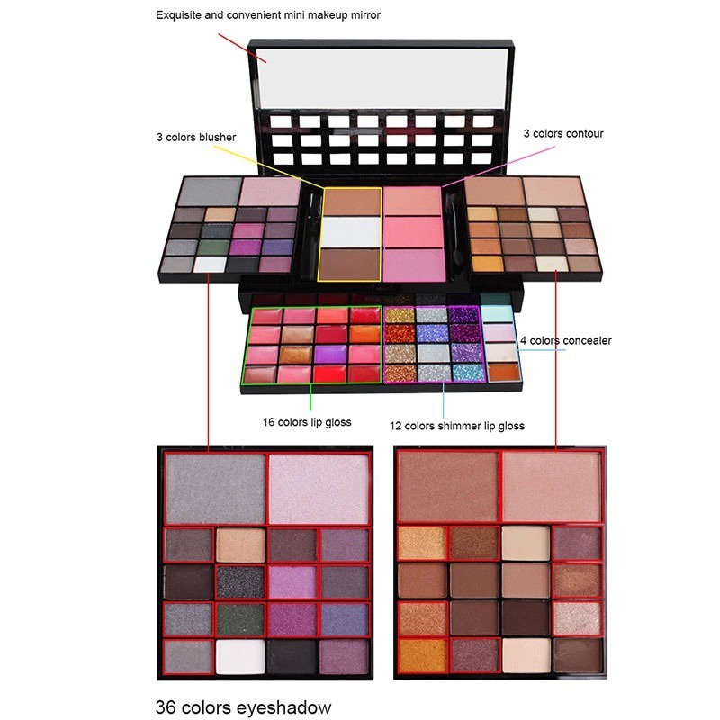 40/74/78 Kleuren Glitter Oogsc - Eyeshadow Glitter Pigment recensie en prijs