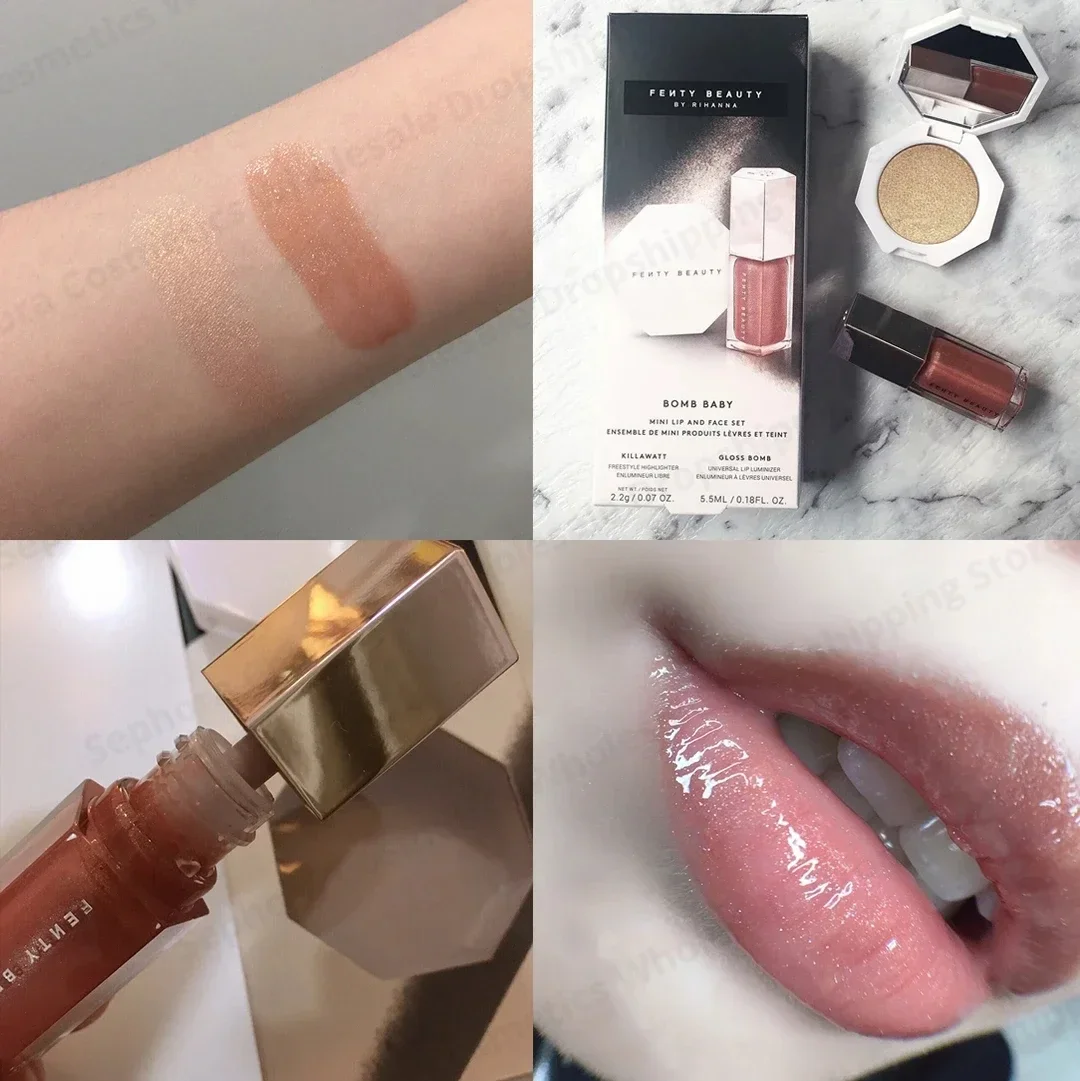 Fenty Beauty Lipgloss 2-in-1 S - Huda Beauty Makeup Set recensie en prijs