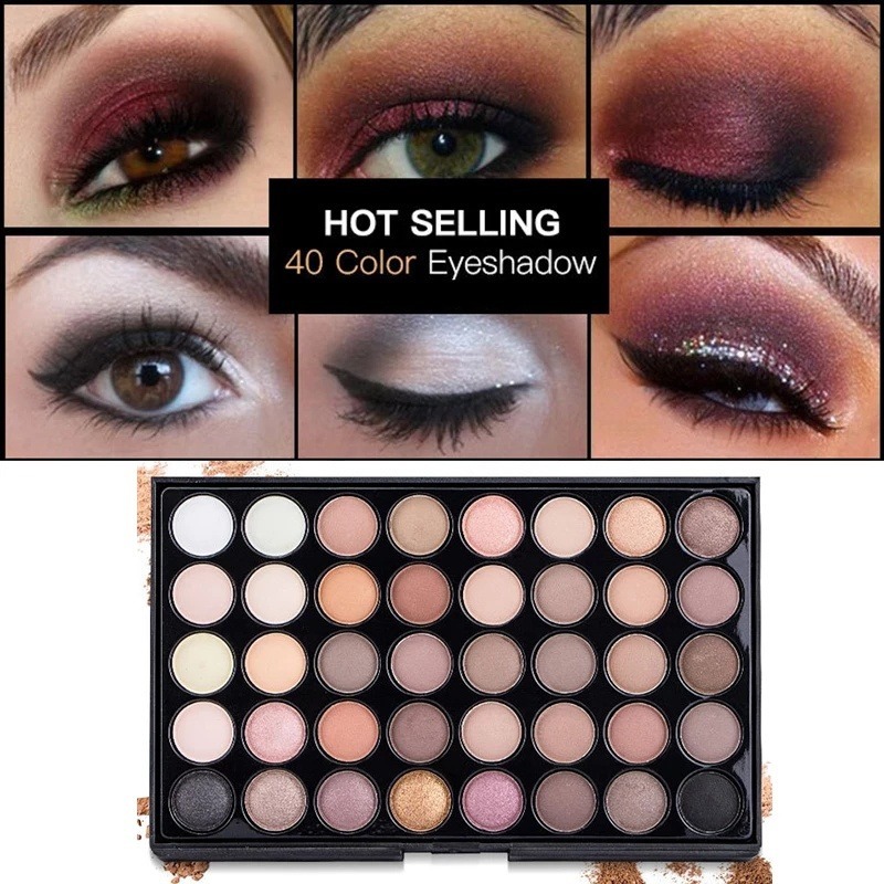 40 Kleuren Oogschaduwpalet - M - Eyeshadow Glitter Pigment recensie en prijs